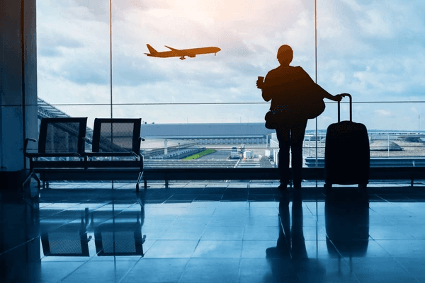 Beautiful airport view