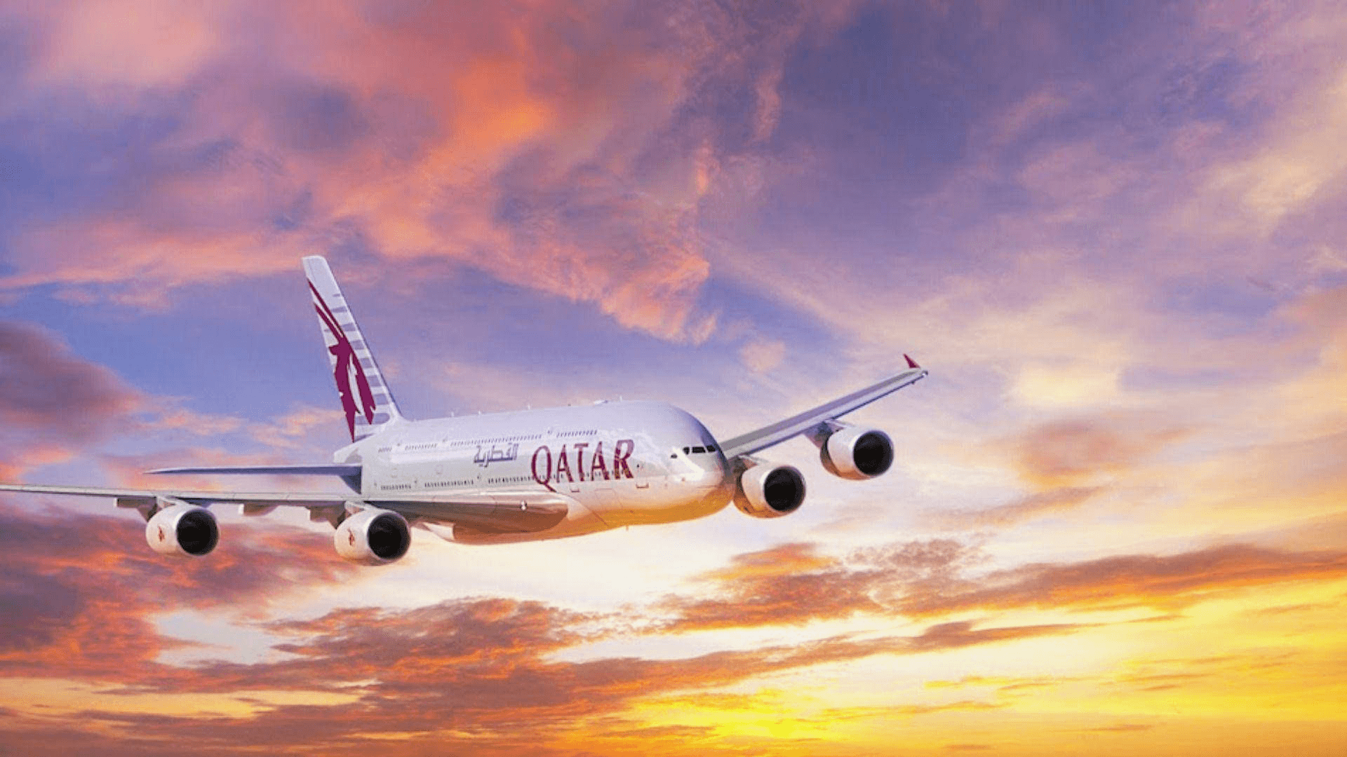 Modern aircraft in flight